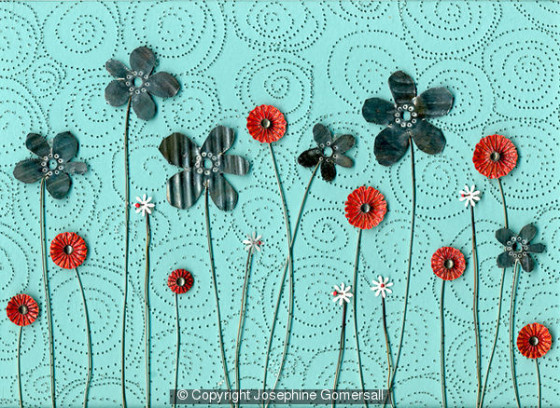 Poppies and Daisies by Josephine Gomersall