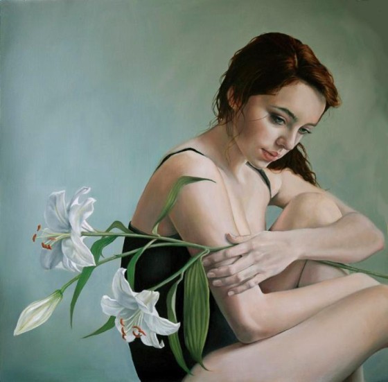 'Lilies' - oil painting
