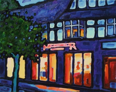 Curry house, dusk by Malcolm Croft 