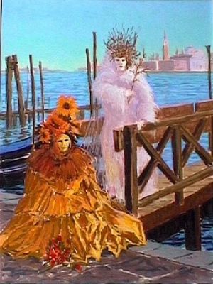 Sun and Moon, Venice Carnival by Colin Ross Jack