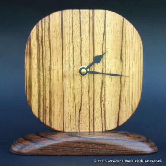 Zebrano Clock by David Rodgers