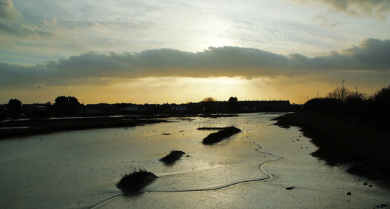Shoreham, Adur Mud Flats by Adrian Holloway