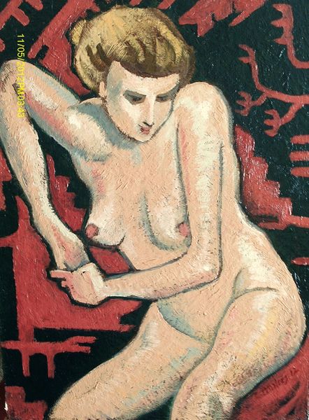 Nude on Carpet by Carl Ansloos