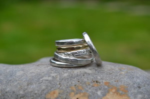 Muriel & Lily - Handmade Wedding Rings (silver and gold)