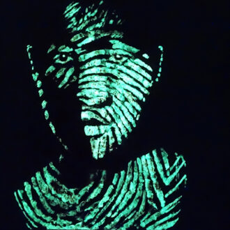 kyle-theo-self-portrait-finger-print-luminous-pigment-chinese-ink-paste-on-paper-(in-the-dark)