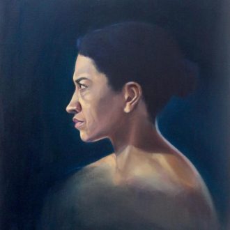 a-woman-portrait-painting-Face-the-Storm-by-Jenny-Fay-artweb