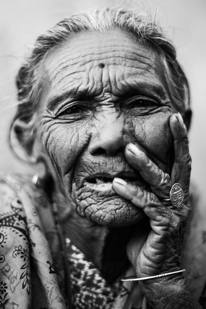 OLD LADY FROM BANDIPUR by Manolo Ty