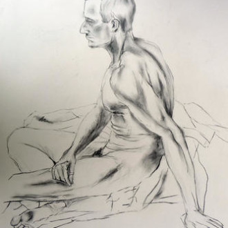 male-nude-by-david-duncan-paper-charcoal