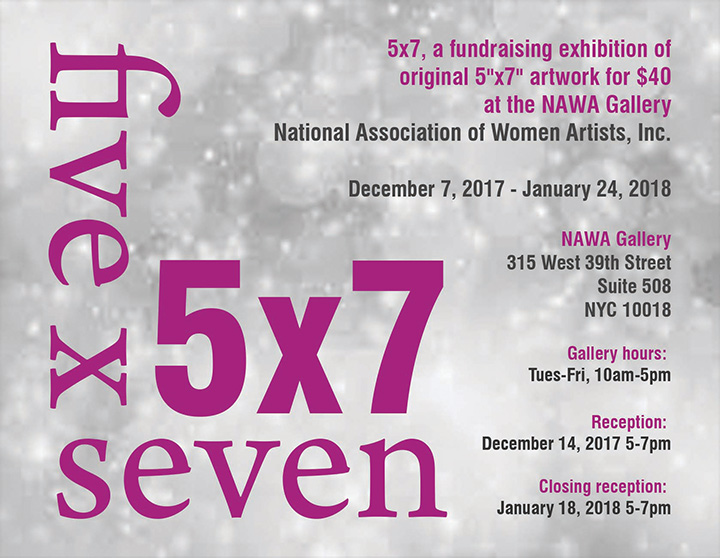 National Association of Women Artists Annual 5x7 Fundraiser