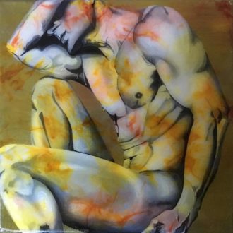 male-nude-gold-hand-painted-acrylic-with-pigmented-resin-by-sarah-adams
