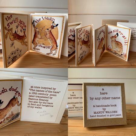 a-hare-by-any-other-name-a-handmade-book-by-mandy-walden-hand-finished-in-gold-paint