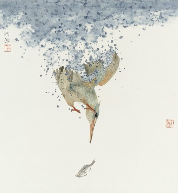 chasing-fish-,-he-xi,-national-museum-of-wildlife-art-of-the-united-states-contemporary