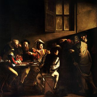 Michelangelo Merisi da Caravaggio - The Calling of St Matthew, 1599-1600 - Oil on canvas