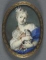 woman-with-a-dog-by-Rosalba-Carriera-watercolor-on-ivory-in-glit-metal-mount-with-saw-tooth-enclosure-back