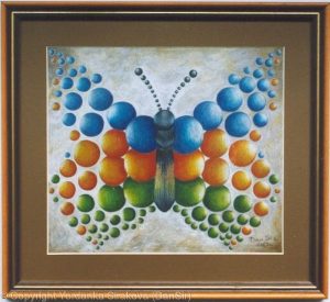 Yordanka-Sirakova-DanSir-Candy-Butterfly-Pencils-on-Board