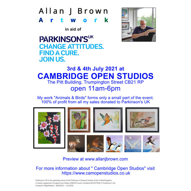 Allan J Brown Artwork at Cambridge Open Studios 2021