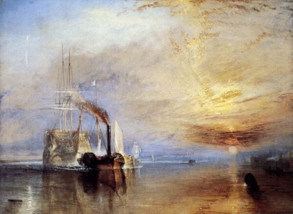 JMW Turner's seascapes hint at both the early stages of Impressionism and, towards the end of his career, verge on the non-representational. 