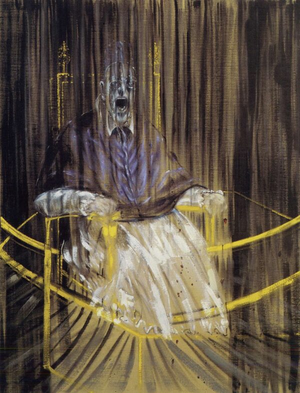 Image of Francis Bacon's Study after Velazquez's Portrait of Pope Innocent X