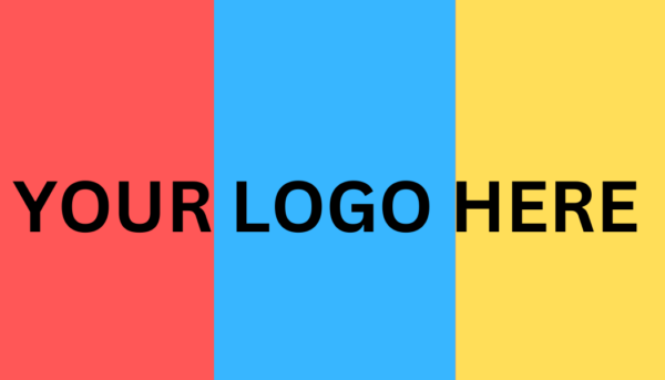 primary colors as backdrop for logo