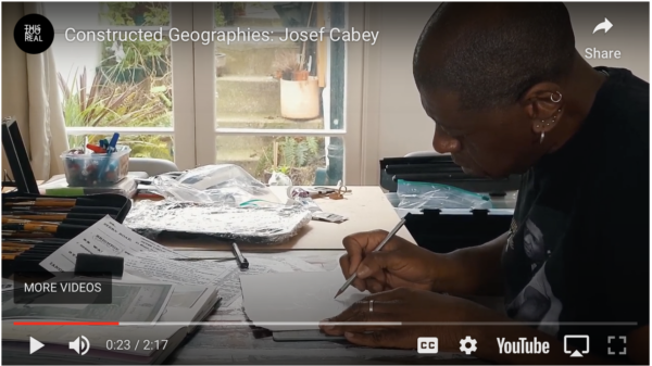 Video from Josef Cabey's About the Artist page makes his artist statement come to life. 