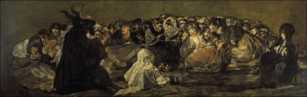 Witches' Sabbath (The Great He-Goat) by Francisco Goya is one of 14 'Black Paintings' 