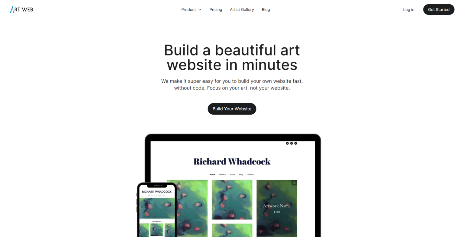 The Best Web Builders for Artist Websites | Artweb