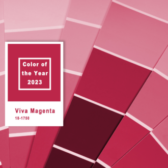 Viva Magenta color samples