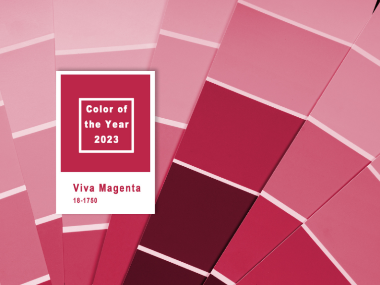 Viva Magenta color samples