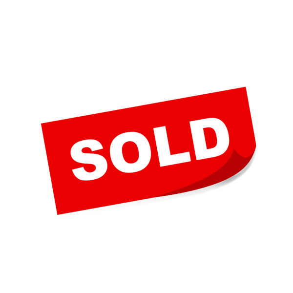 illustration of red sold sign with white lettering